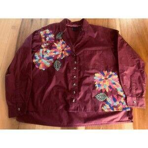 Maeve Anthropologie Women’s Button Up Shirt. Embroidered. Size 6.
